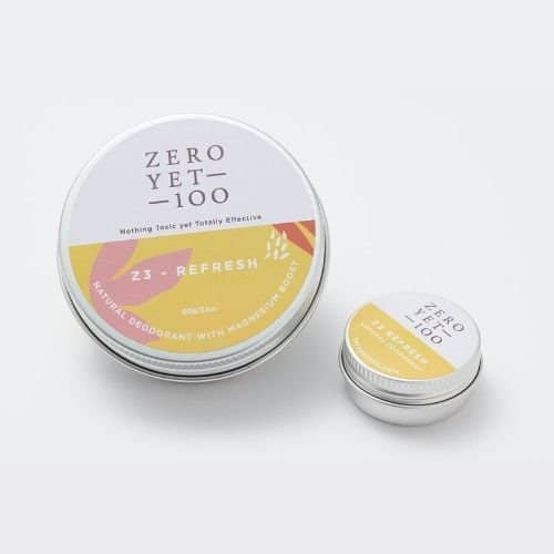 z3 Refresh Chemical Free Deodorant Pot | Full and Travel Size