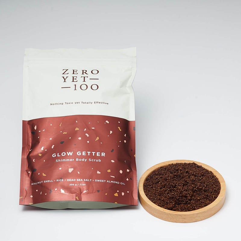 Coffee Based Shimmer Body Scrub | Exfoliate & Nourish | Unpacked