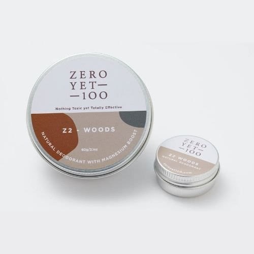 z2 Woods Natural Deodorant Pot | Normal and Travel Size